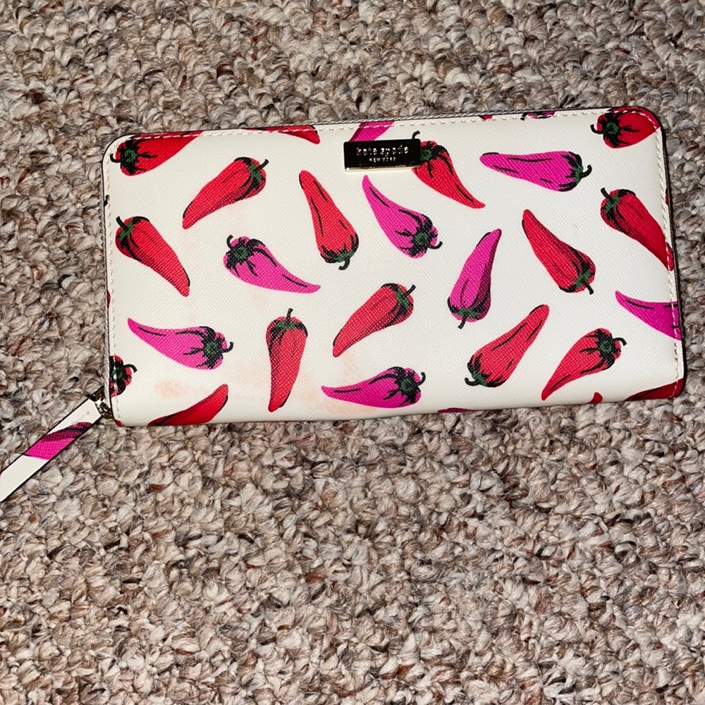 Kate Spade chili-pepper wallet